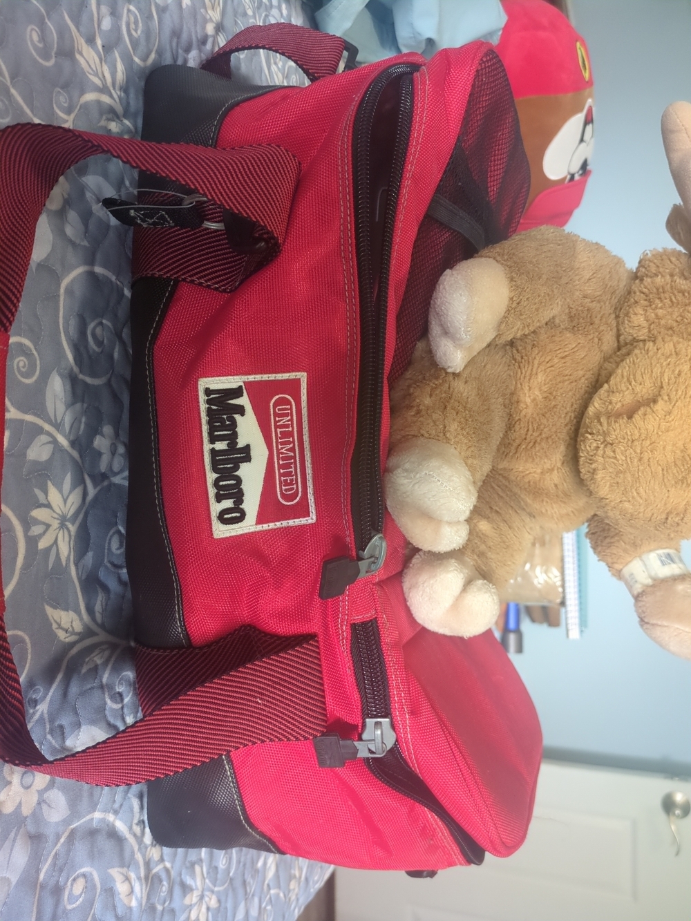 Marlboro Unlimited Red Duffle Bag